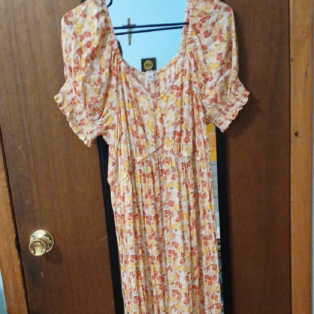 Sonoma Floral Maxi Dress - Red and Yellow